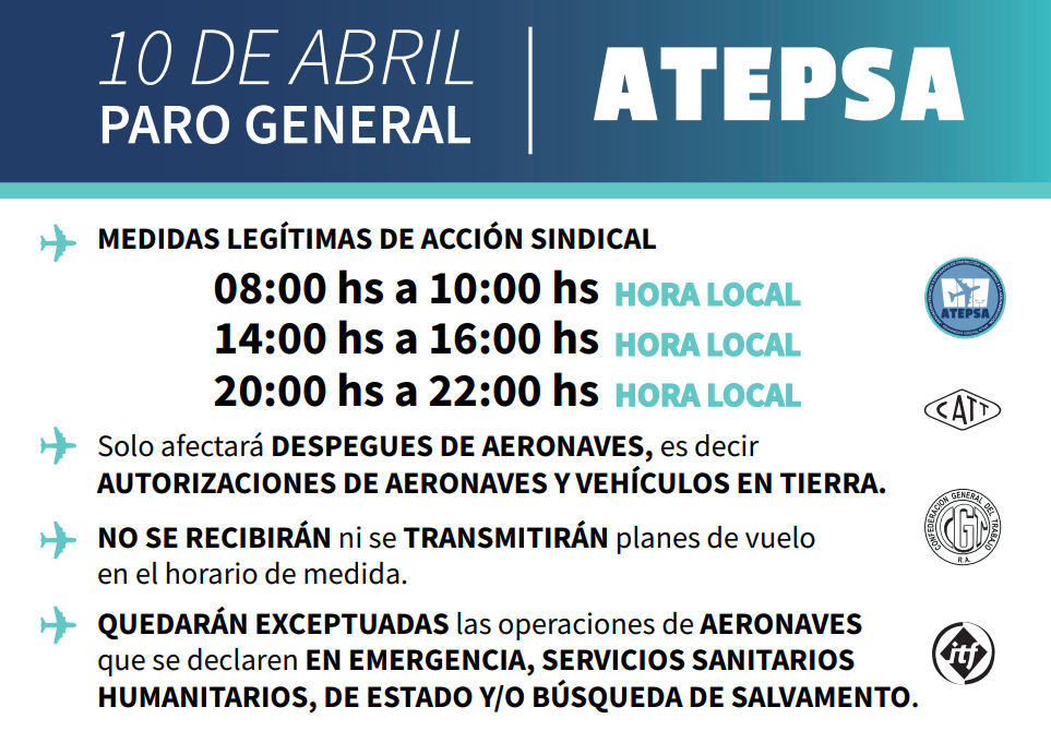 Paro General 10 de Abril